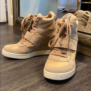 Ash Pink Healed Sneakers